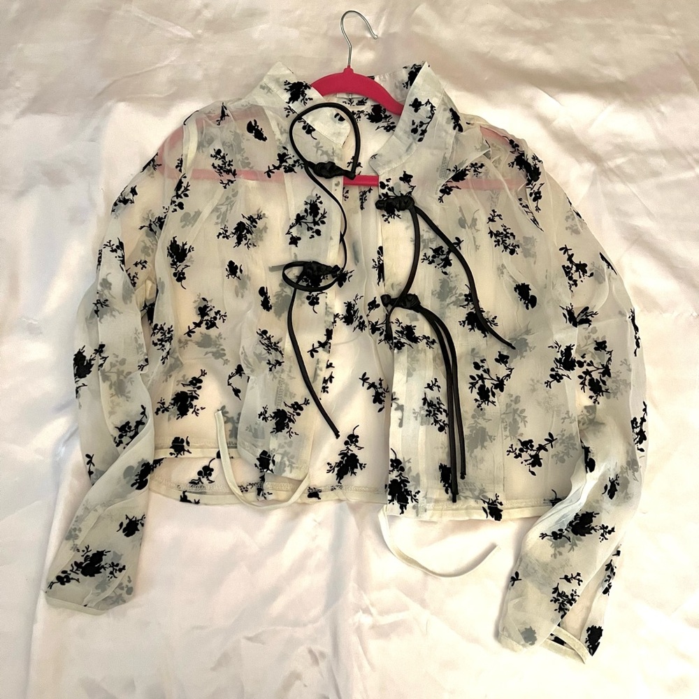 Floral Sheer Women's Jacket